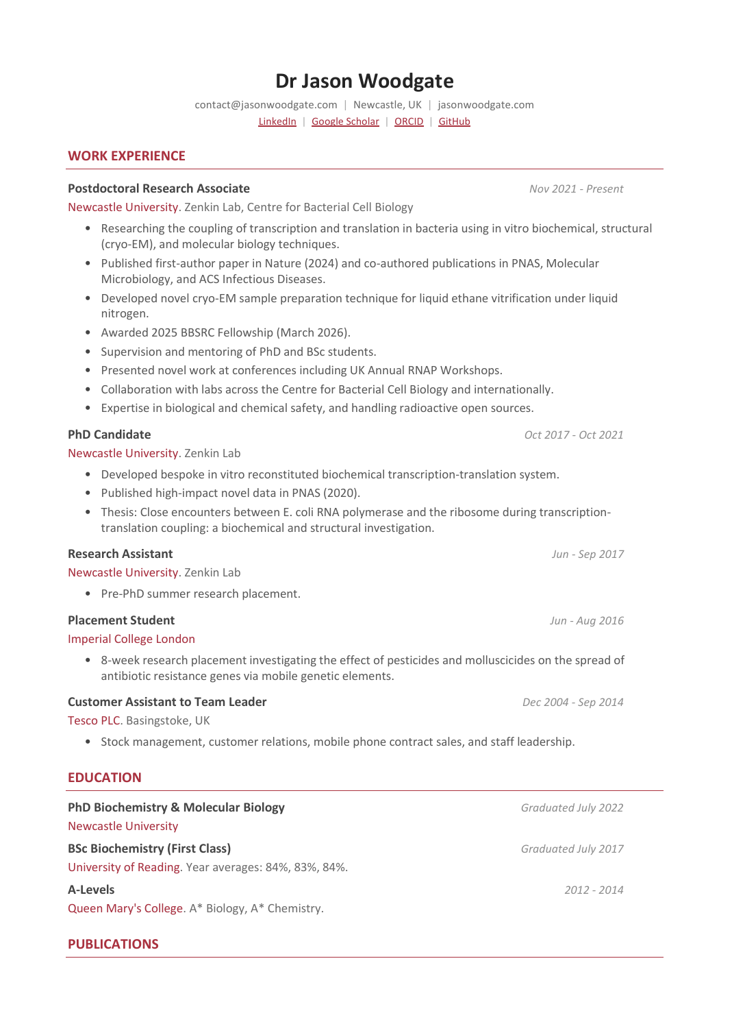 CV